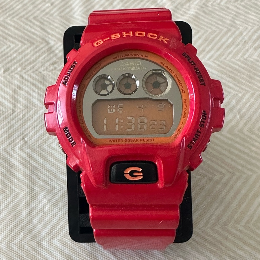 G-Shock DW-6900CB Red and Orange